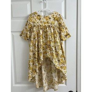 Pleiades Designs Girls Size 4T Yellow Floral Tunic! Sample! Fall!